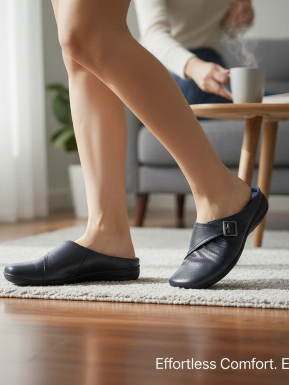 NWT Women’s Easy Street Navy Slide On Mules -10M